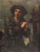 Monsu Bernardo Young Peasant Boy oil painting artist